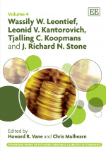 Wassily W. Leontief, Leonid V. Kantorovich, Tjalling C. Koopmans and J. Richard N. Stone